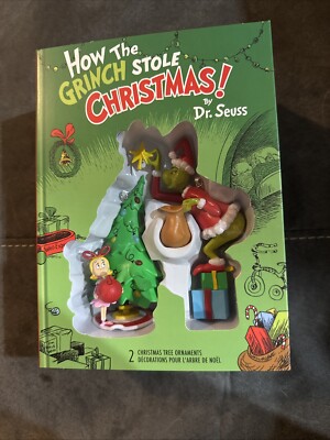 Hallmark Dr. Seuss's How The Grinch Stole Christmas！ Set of 2