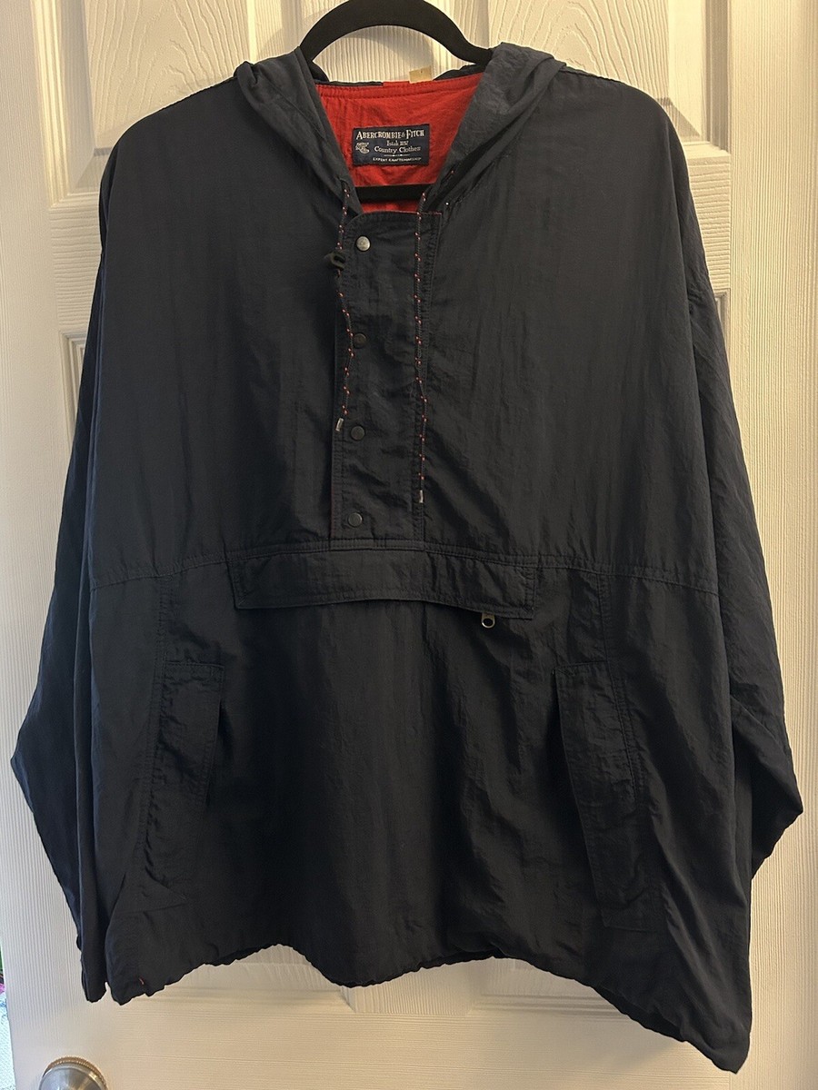 Vintage Abercrombie & Fitch Blue Pullover Jacket Country Clothes