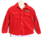 LITTLE REBELS Red JR. AVIATOR Fleece Jacket Sweater Size 4T Button Front L/S — photo 4