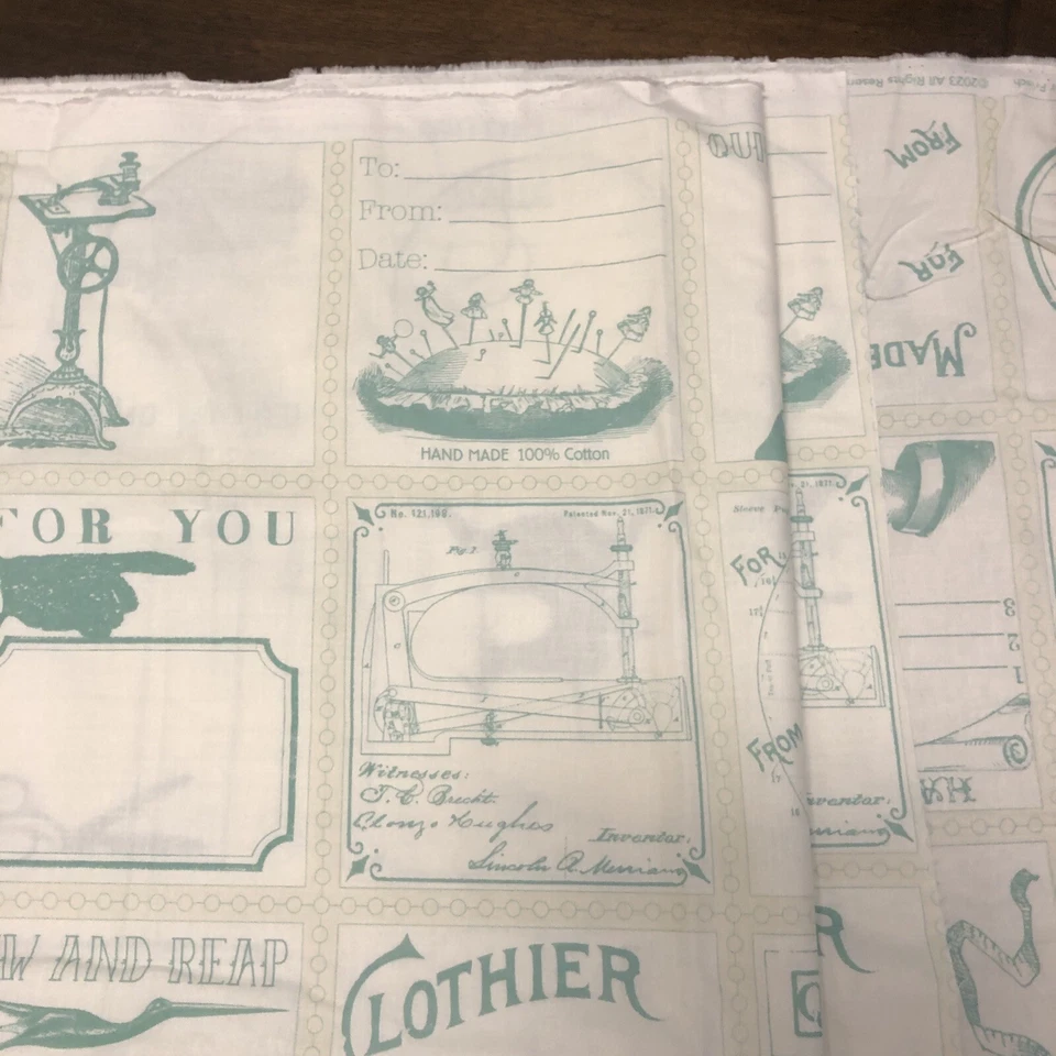 Riley Blake Quilt Labels Yardage 2 Yards Plus 22” New - Image 2 of 4