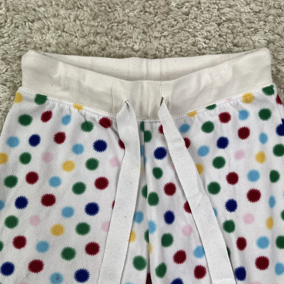 vintage aeropostale youth girls XXS pajama pants polka dot boot cut white - Image 2 of 4