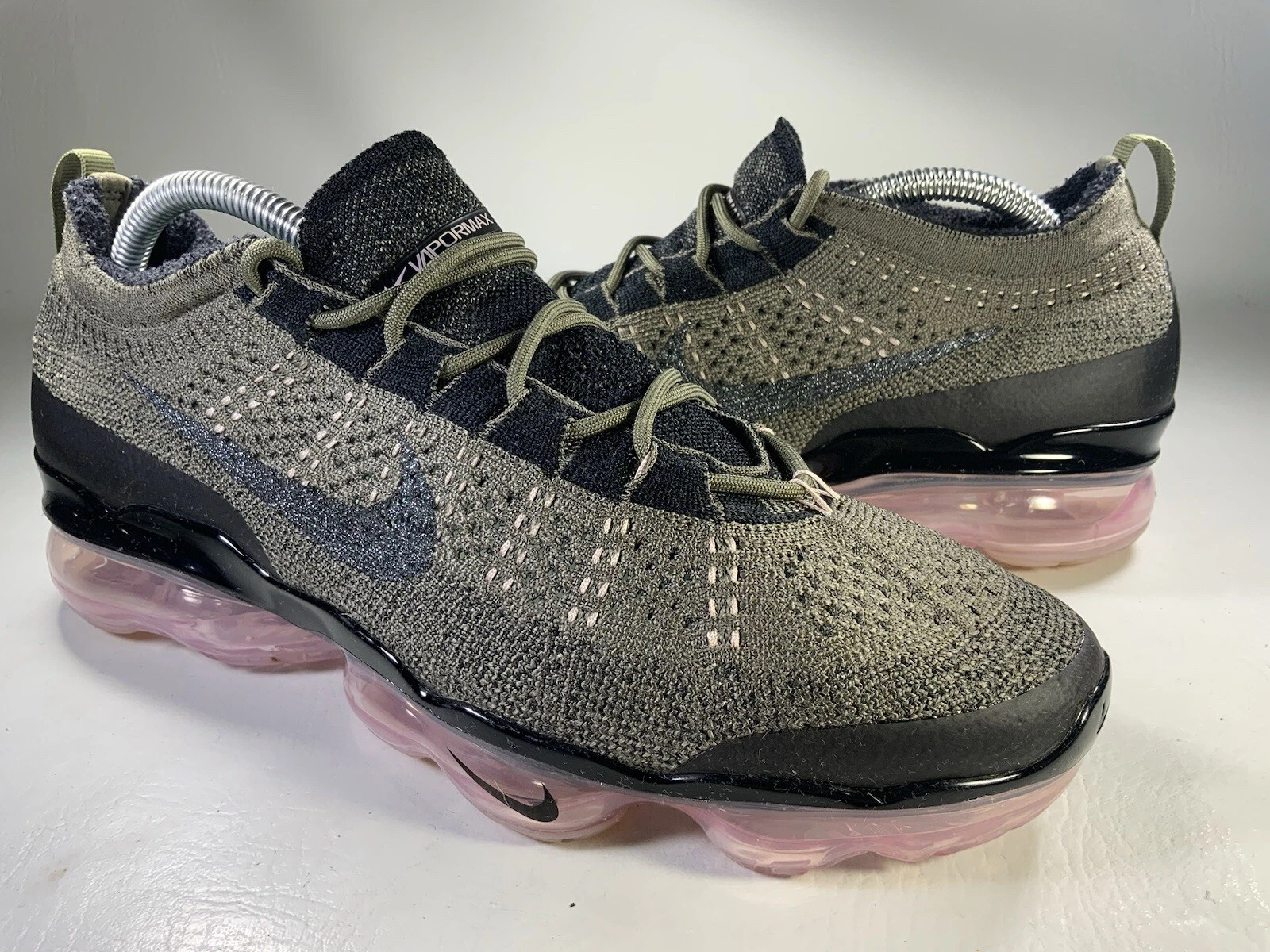 Nike Air Vapormax 2023 Flyknit Medium rosa oliva nero da uomo taglia 9 5 DV1678 200