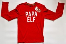 NEXT Mens Xmas Top Size S BNWT "Papa Elf" Red Loungewear Christmas