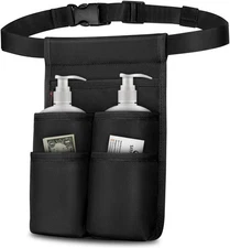 Massage Bottle Bag Professional Massage Therapist Holster Organizer for 2 Bottle