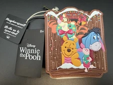 Loungefly Disney Winnie the Pooh & Friends Christmas Greetings Zip Around Wallet