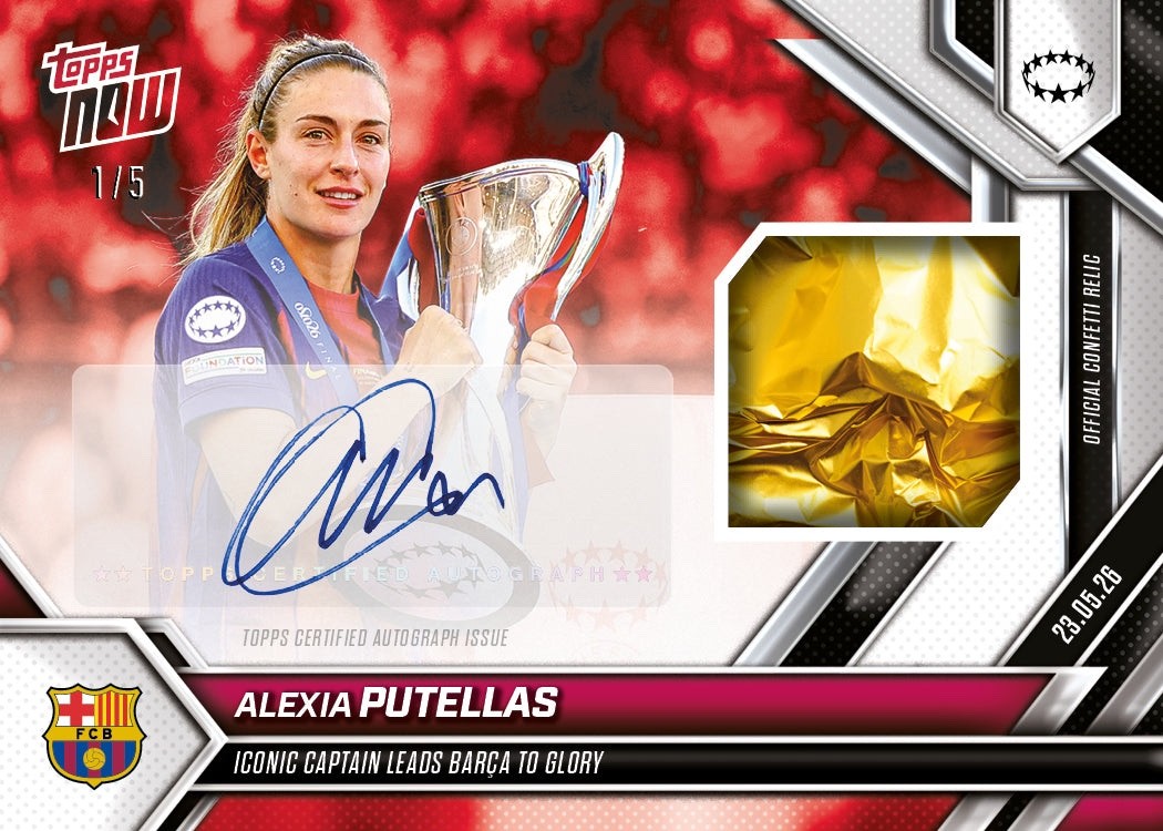 Alexia Putellas UEFA CHAMPIONS LEAGUE WINNER*POSSIBLE 1/1 AUTO RELIC*Presale view 3