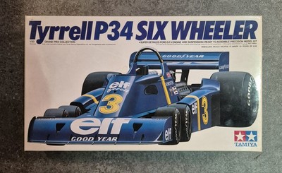 TAMIYA F1 TYRELL P34 SIX WHEELER SECHSRAD VINTAGE MODEL KIT BAUSATZ 1/20  NEU 
