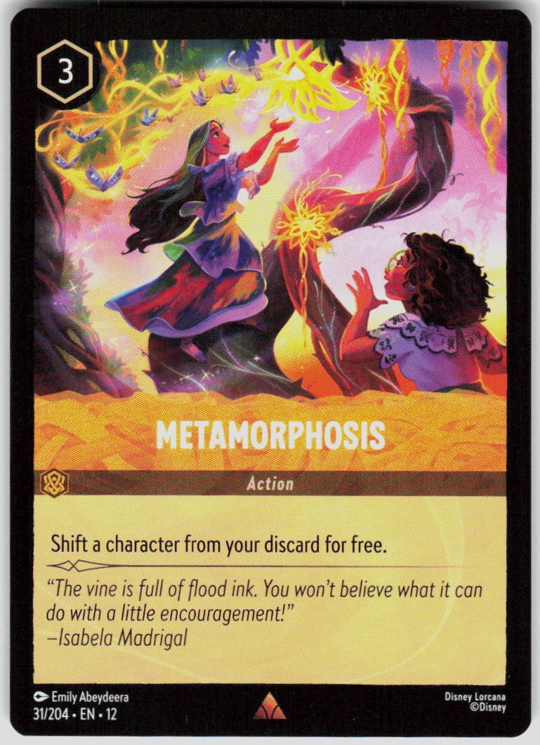 Metamorphosis 31/204 Wilds Unknown Disney Lorcana