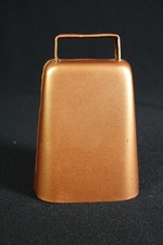 Cow Bell Copper-Color Metal 5" Tall Loud Tone