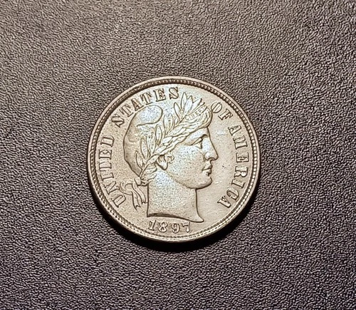 Near Gem BU 1897-P Barber Dime