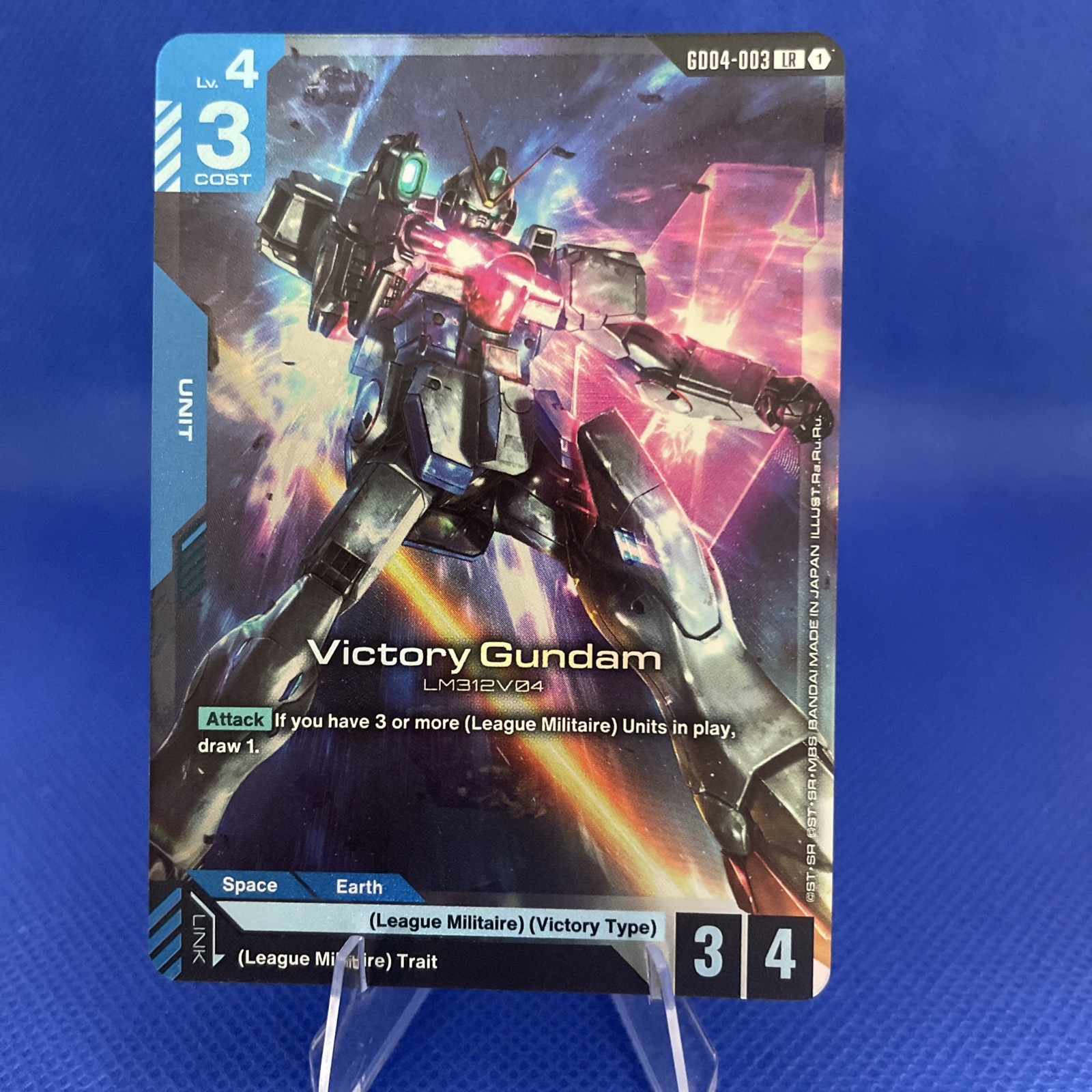 Gundam Card Game Phantom Aria Victory Gundam GD04-003 Legend Rare LR NM