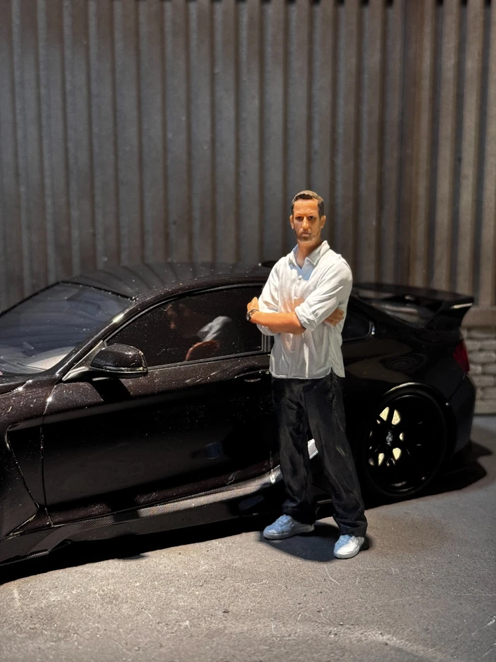 Resin Diorama 1:18 Car Driver Miniature Figurine Doll Toys Scene Props - Image 4 of 4