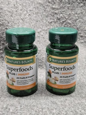 Nature's Bounty SUPERFOODS Plus ENERGY Dietary Supplements 30 Capsules Lot of 2