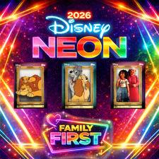 2026 Topps Disney Neon - Family First Insert - Pick Your Card Set
