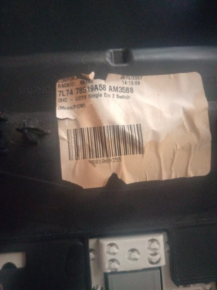 Lincoln Navigator 2007-2014 consola aérea mapa cúpula centro de luz fabricante de equipos originales 08 09 Foto 3 de 4