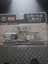 1/64 M2 MIJO EXCLUSIVES DIA DE LOS MUERTOS 1960 VW DELIVERY STUBBY VAN SET