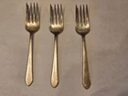 3 Vintage LUNT Sterling Silver Fork w/No Monogram 98g