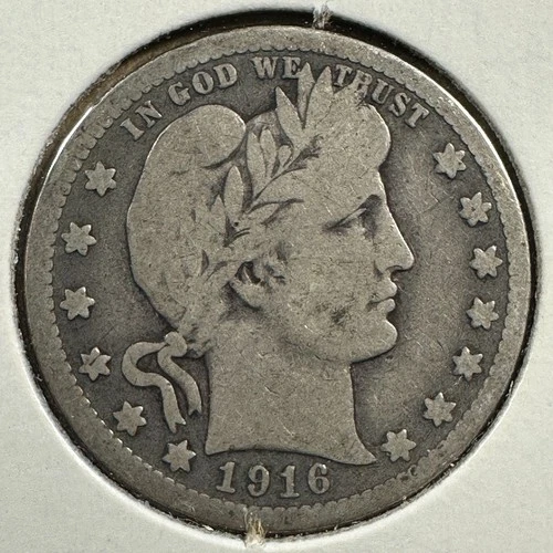 1916-D 25C Barber Quarter (88509)
