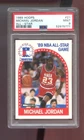 1989-90 Hoops #21 Michael Jordan PSA 9 Graded Basketball Card All-Star NBA 89