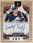 2024-25 Upper Deck Engrained Icons Autographs Lindy Ruff SP Buffalo Sabres