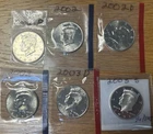 (6) UNC MS Condition. 2002P, 2002P, 2002D, 2003P, 2003D, 2003S Silver.