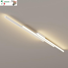 Plafoniera Moderna lineare LED Lampada da soffitto a Semi-Incasso, Lampadario a 