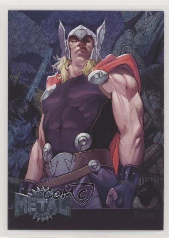 2015 Marvel Fleer Retro 1995 Fleer Metal Blaster Thor #38 04fr