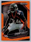 2025 Panini Prizm Black Football Orange Wave Champ Bailey #48