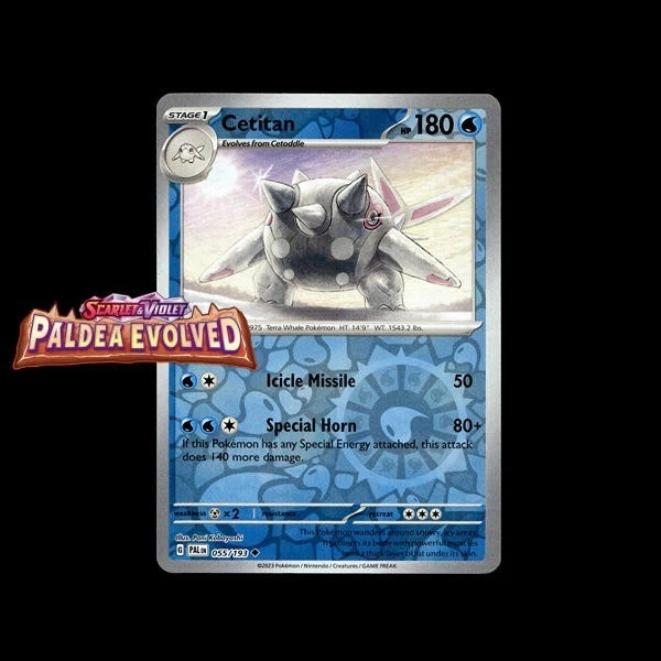 cetitan pokemon card price Pokemon Trading Card Game Paldea Evolved Uncommon Cetitan #55