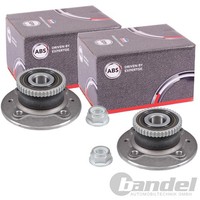 2X A.B.S. Radlager/Radnabe Mit ABS-RING Hinten Passend FüR Renault Kangoo | 2010