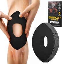 Kinesiology Tape for Knees, 10 Pcs Precut Kinesiology Tape for Knee Pain Relief