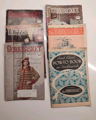 Vintage Workbasket Magazines, Lot Of 6 Various Issues 1954-1975