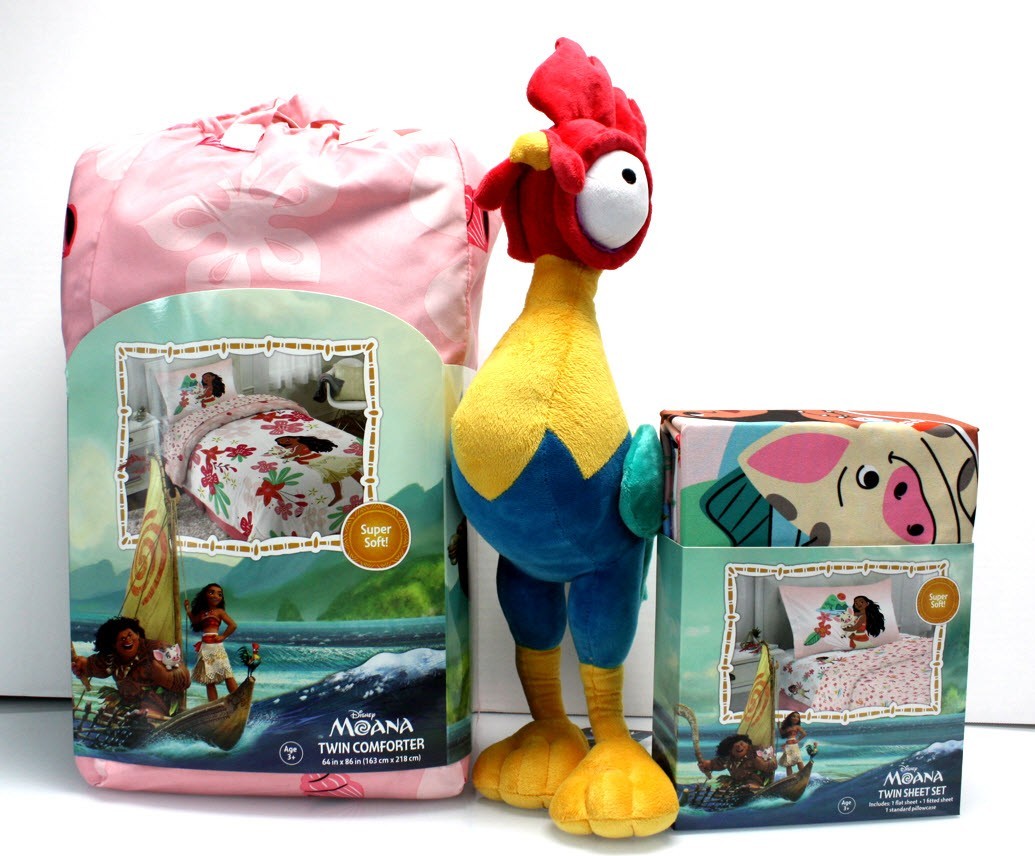 タニータニーエマ＆ゴールドベイビーセット 6 Piece - MOANA Reversible Comforter + Sheet Set + Blanket + HEI
