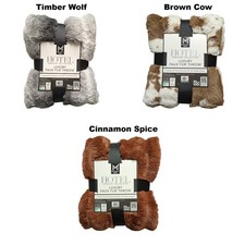 Member's Mark Hotel Premier Collection Luxury Faux Fur Throw, 60"x70"