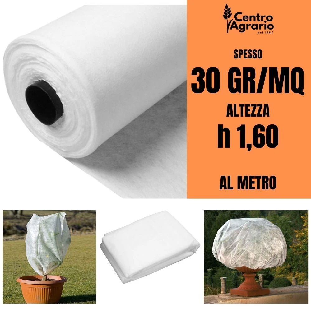 GARDENIX Tessuto Non Tessuto Invernale per Piante, antigelo, 17 g/m², 1,6 x 5 m (8 m²