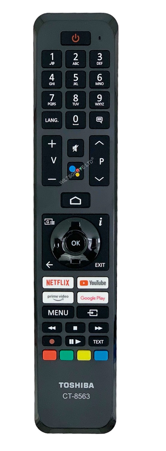 Mando a distancia original TV TOSHIBA - 43UA2D63DG, 43UA3A63DG, 43UA3D63DG