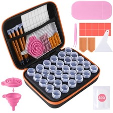 30 Slots Diamond Art Storage Containers for Adults Portable Bead Storage Boxe...