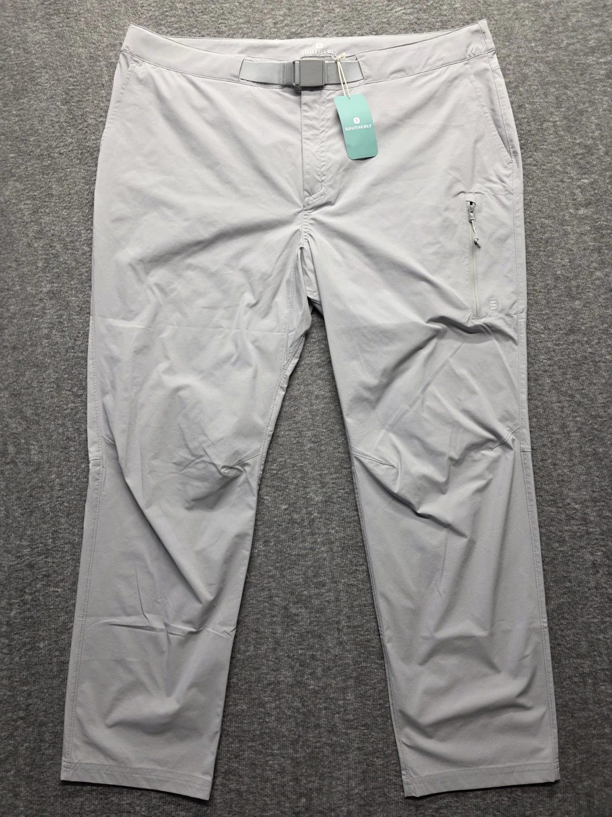 NWT Southerly Mens Estuary Fishing Pant Size 36-S Anchor Gray 39x28 Retail $119