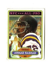 1980 Topps Football Ahmad Rashad #467 Minnesota Vikings