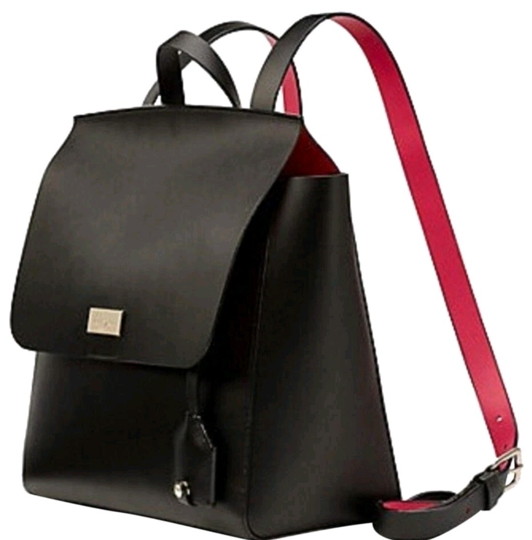 KATE SPADE Quincy Putnam Drive NWOT Black Pink Smooth 