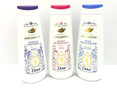 3 Dove x Bridgerton 20 oz Body Wash Wisteria Raspberry Moonlit Masquerade Ltd Ed