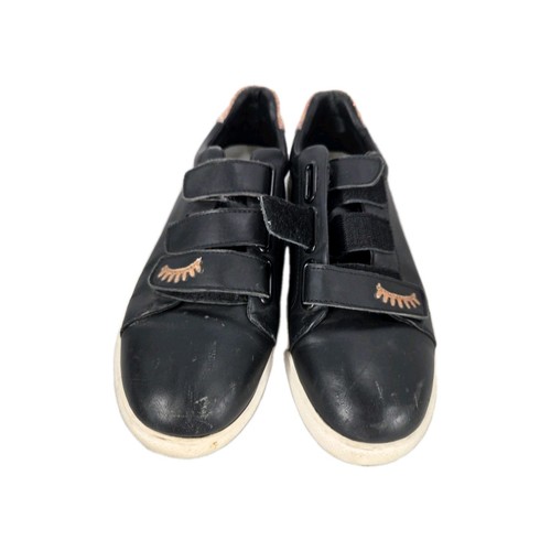 Bons Baisers De Paname Women's Shoes 40 Black Leather Sneakers Strapped