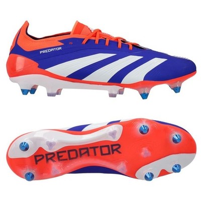 Adidas Predator Elite SG IF6323 Blue Red White Mens Soccer Cleats Size 8.5 US 