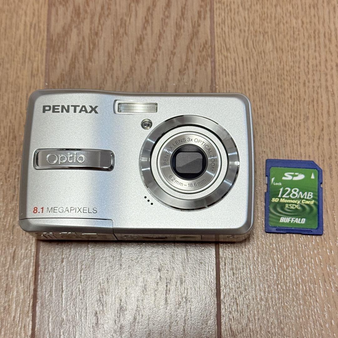 Pentax Optio E40 Compact Camera Used Retro Blue Photo