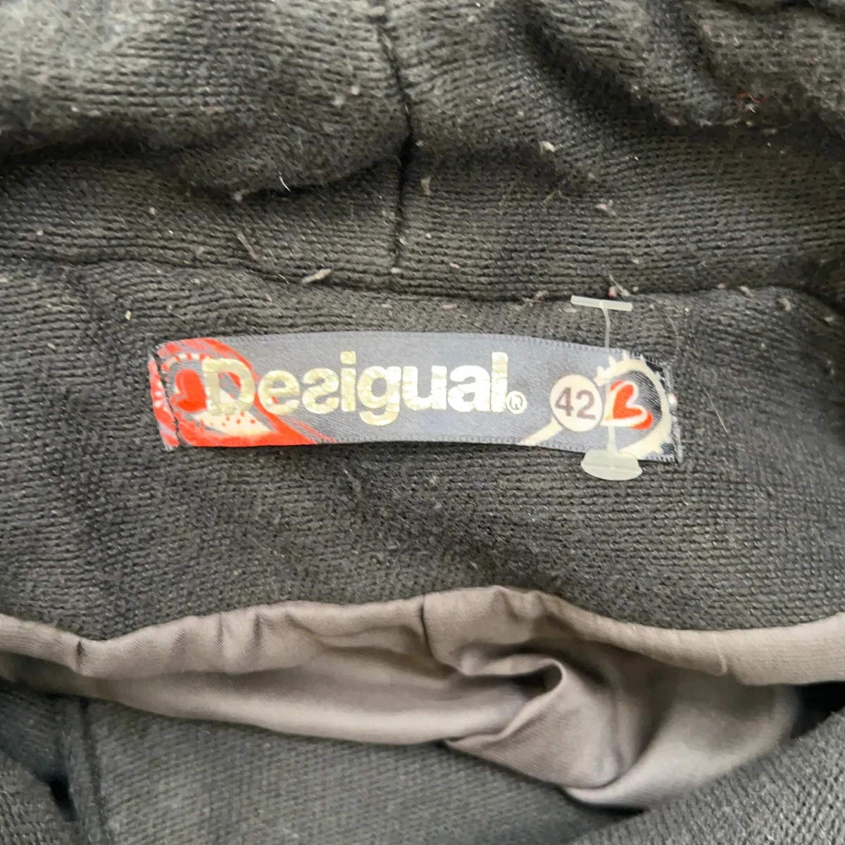 Desigual, Mantel, Damen, Größe: 42, Schwarz/Rot/Mehrfarbig #ru5