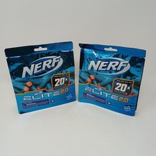 Lot of 2 HASBRO Nerf 20X Elite 2.0 Dart Packs 2020 New Sealed Refills