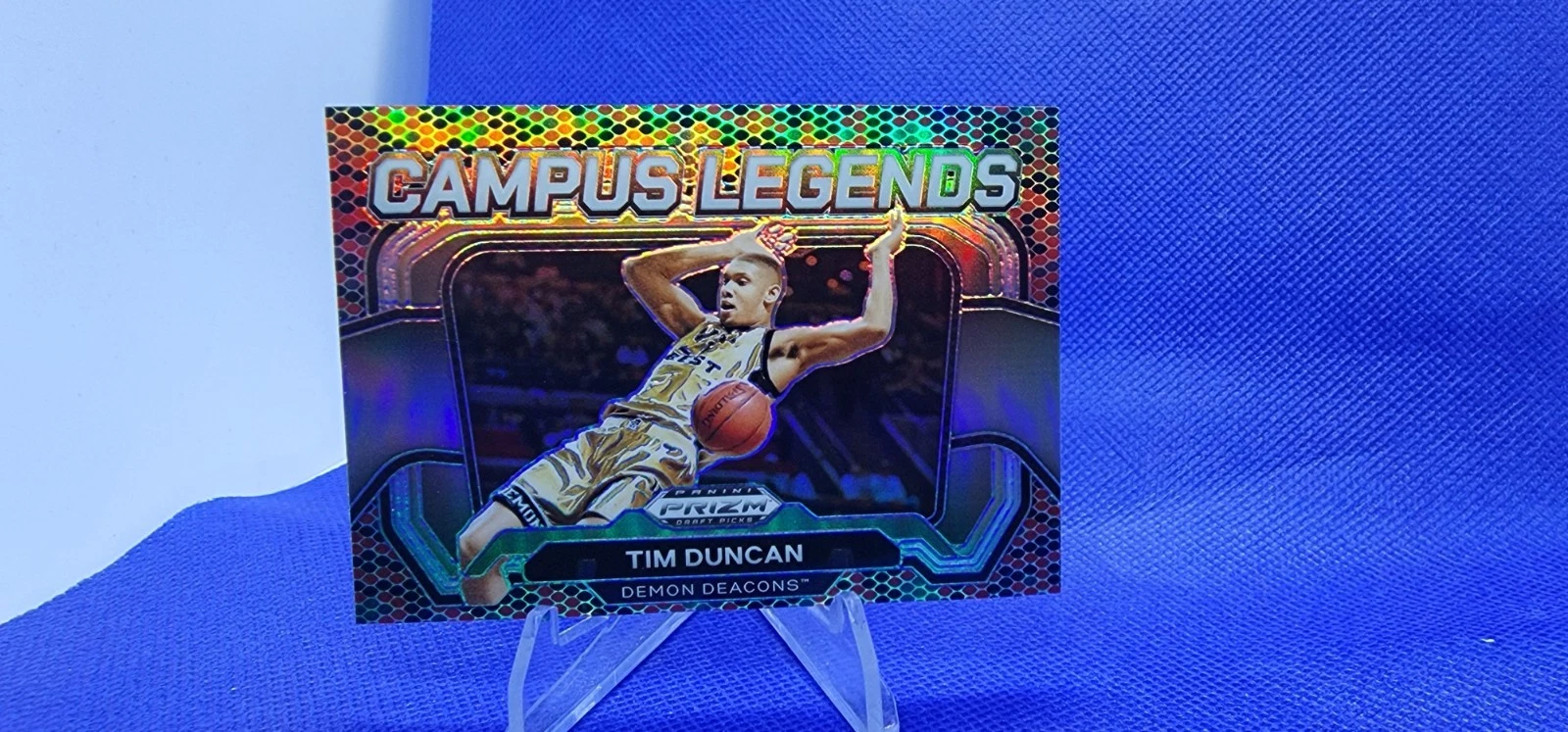 TIM DUNCAN 2024-25 PANINI PRIZM DRAFT SNAKESKIN VENOM SSP