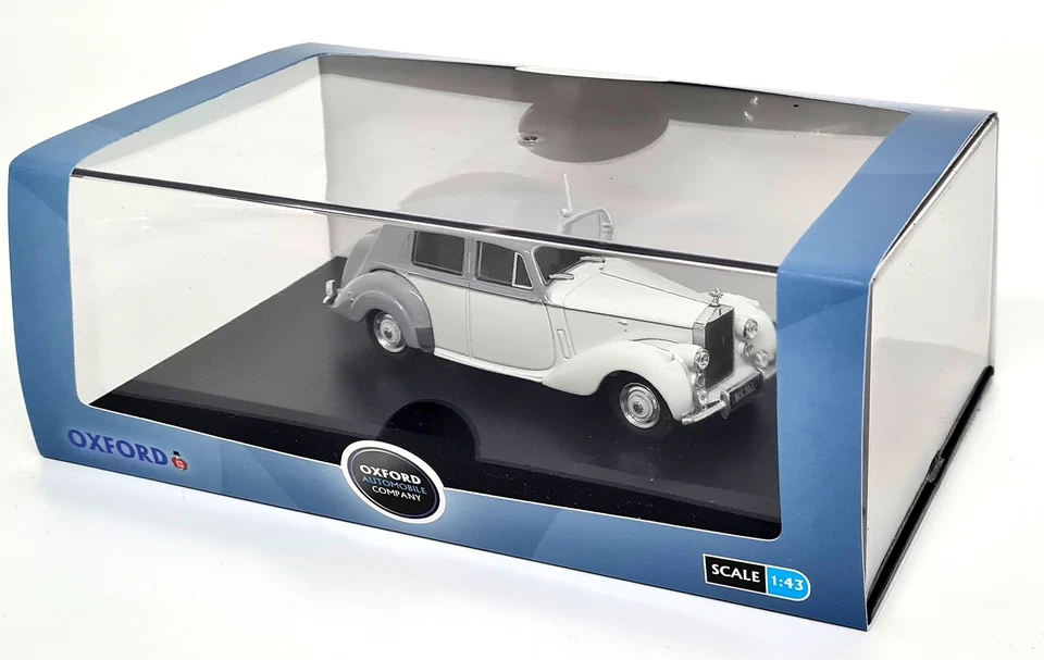 Oxford 1/43 Rolls Royce Silver Dawn Two Tone Grey Diecast Model Car - Image 2 of 4