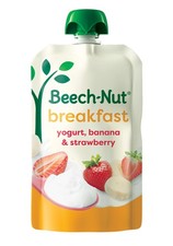 Beech-Nut Toddler Food Breakfast Pouches,Yogurt Banana  Strawberry Puree, 3.5 o
