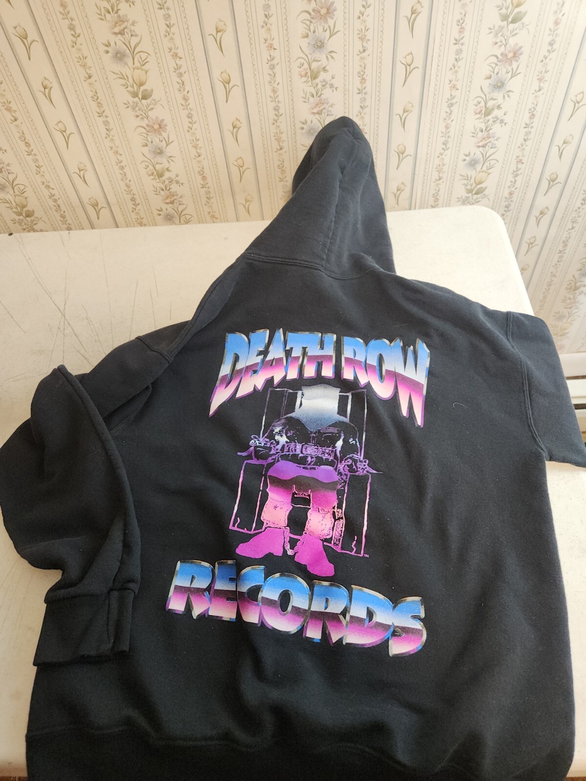 FILA CROOKS & CASTLES Sedia Cromata DEATH ROW RECORDS PULLOVER Felpa con Felpa M Media